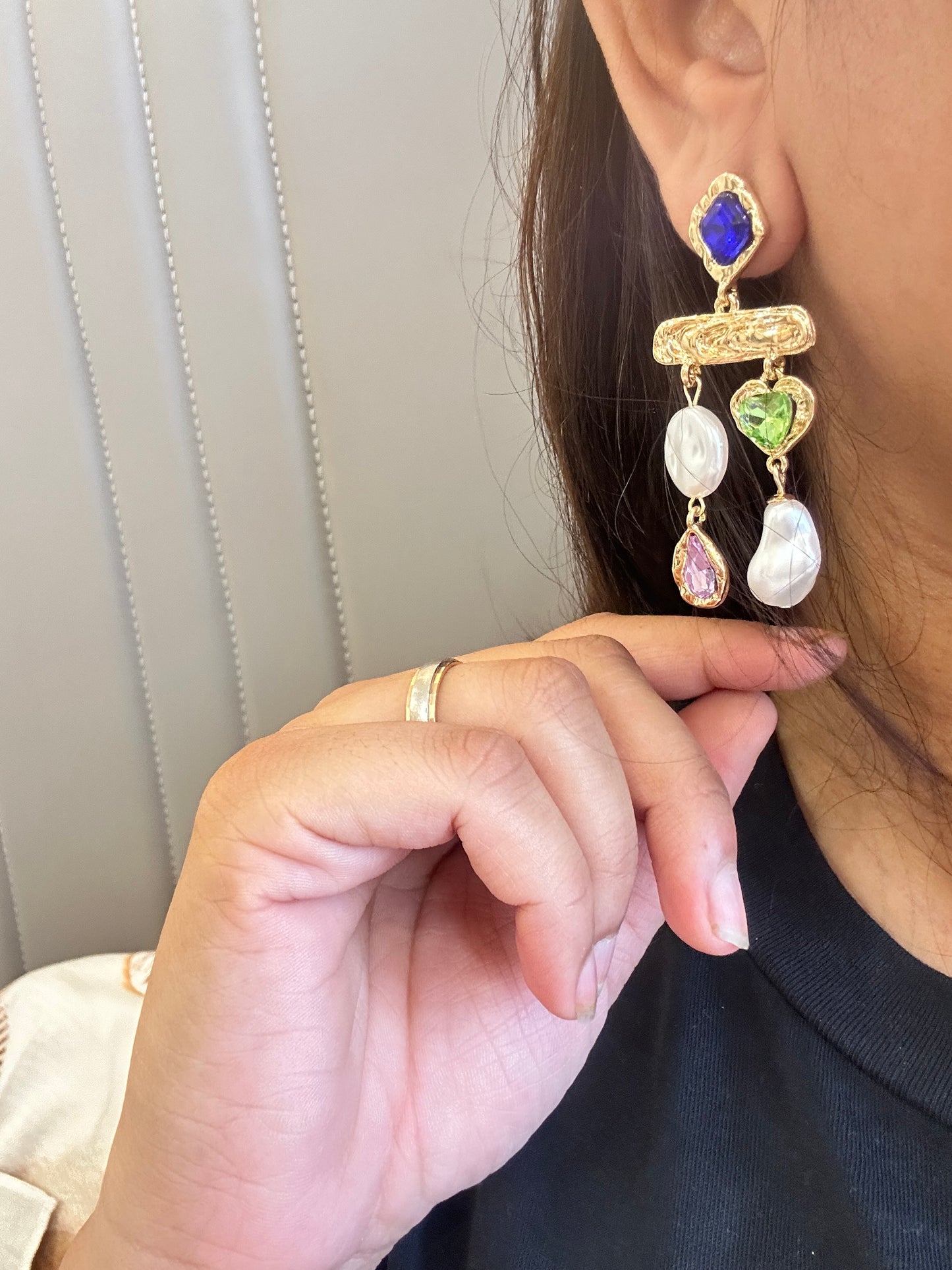 Multistone Earring