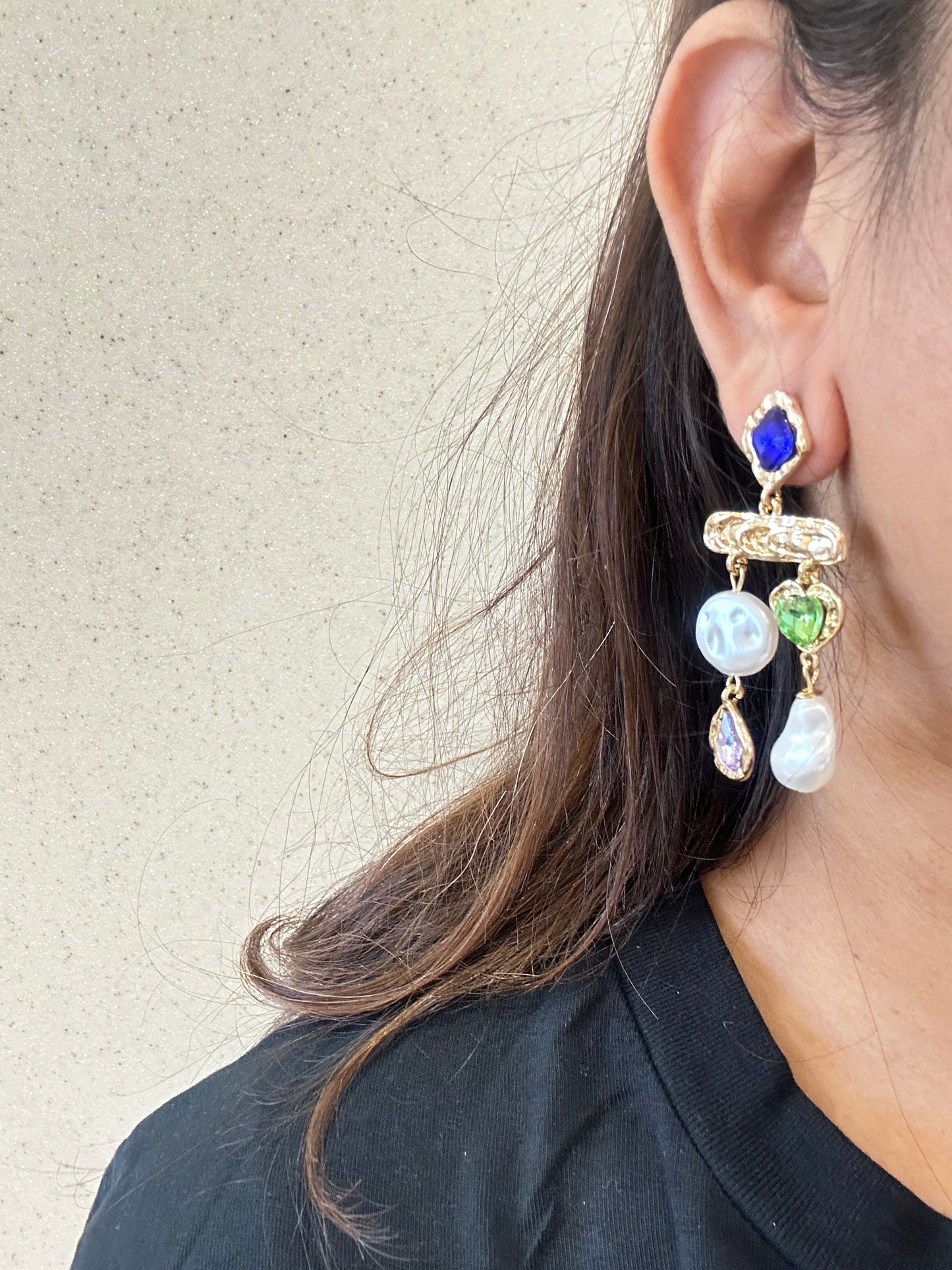 Multistone Earring