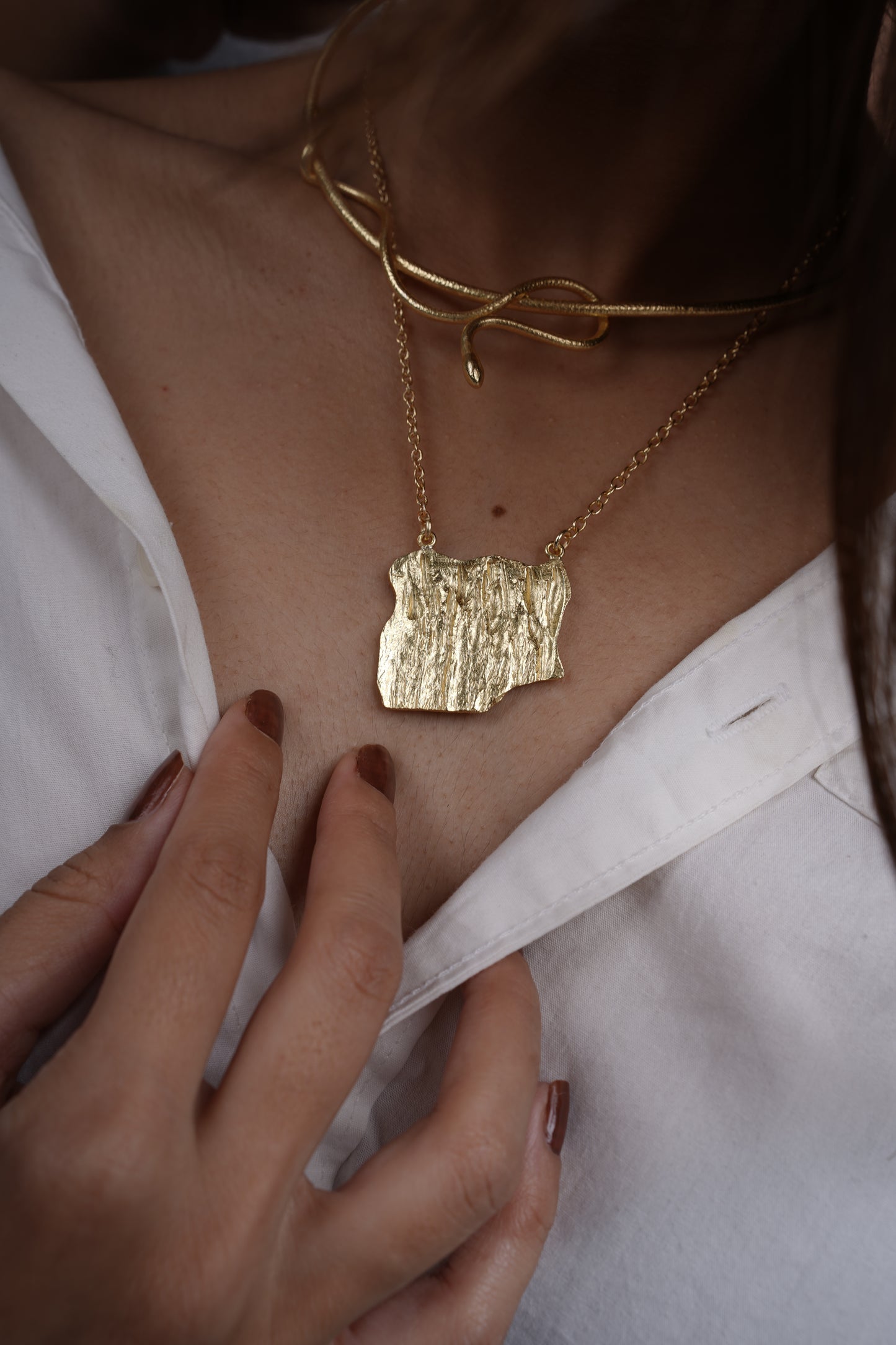 Tree Bark Necklace