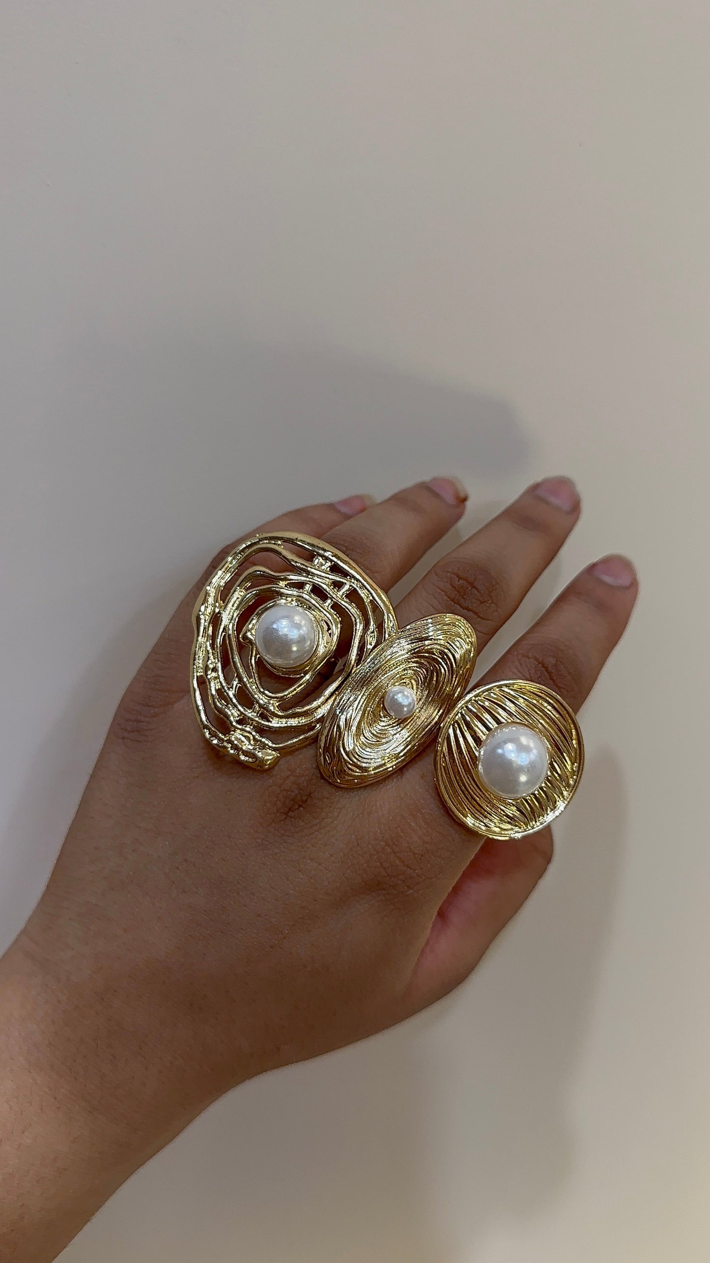 Pearl Cocktail Rings Mojewindia