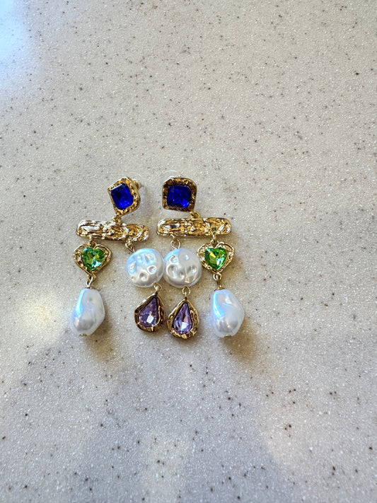 Multistone Earring