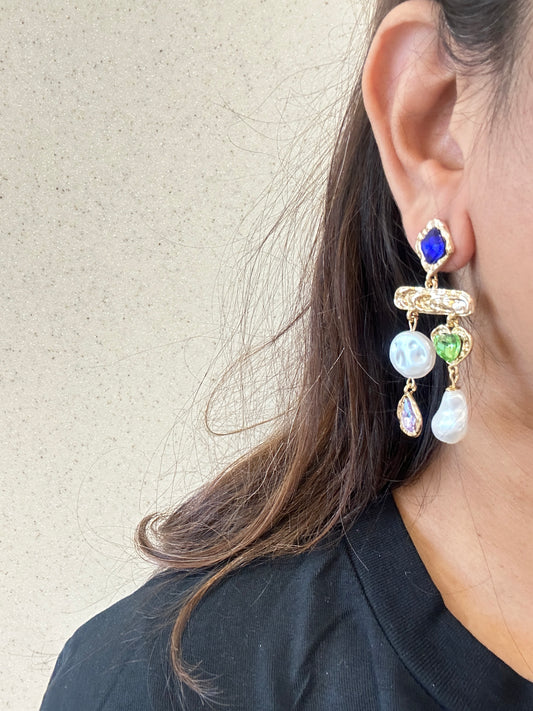 Multistone Earring