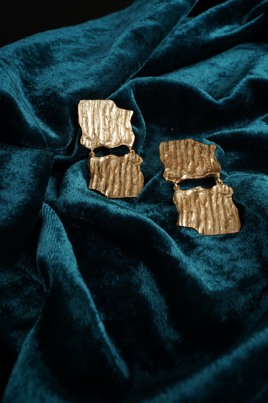 Tree Bark Earring