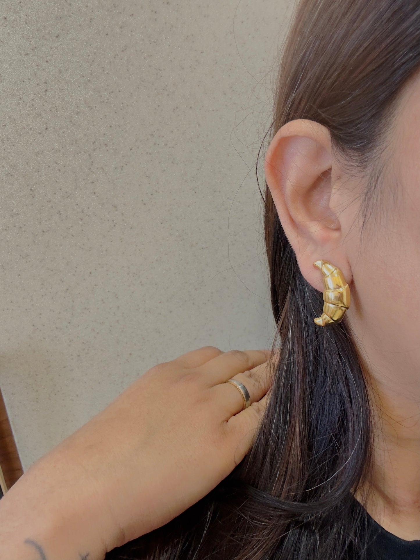 Croissant Earrings.