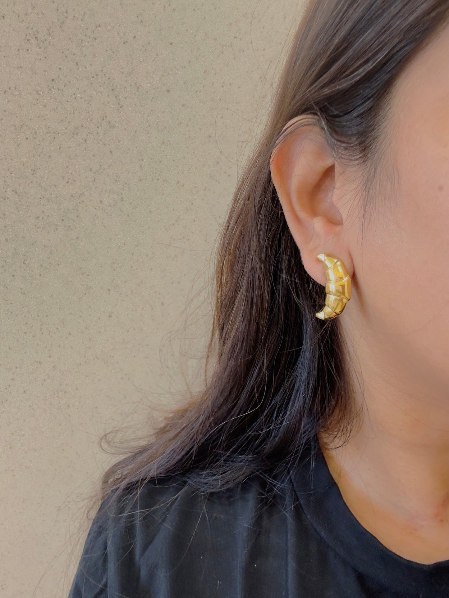 Croissant Earrings.