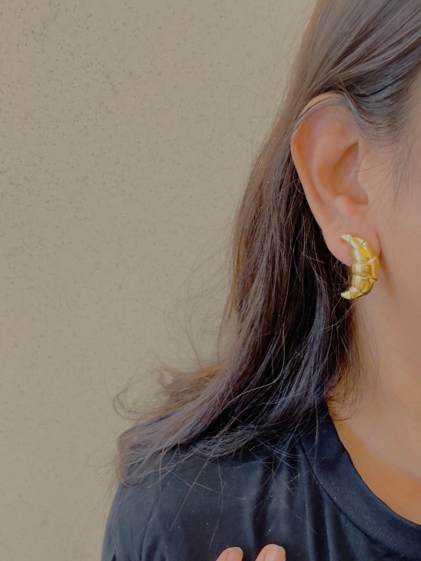 Croissant Earrings.