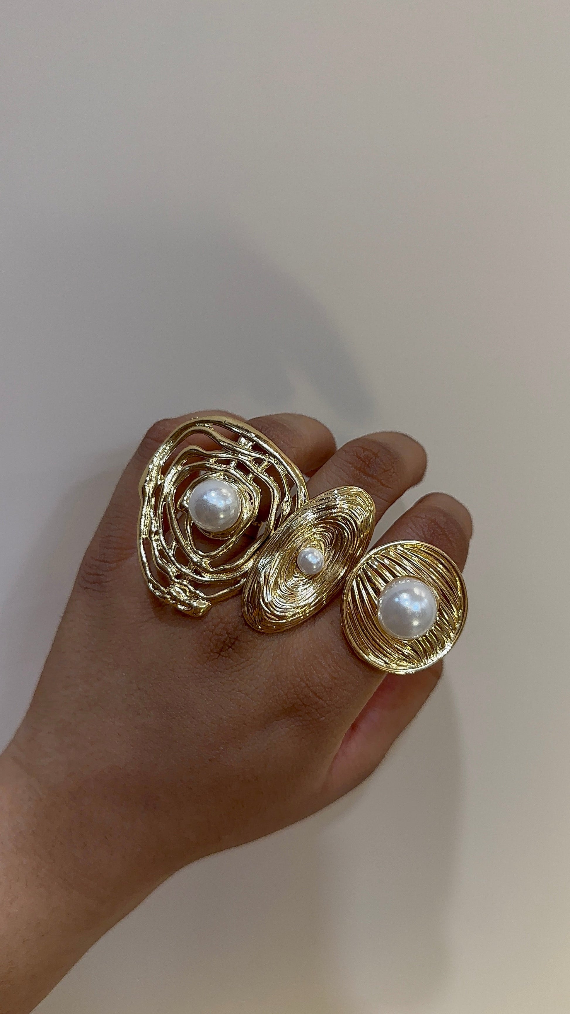 Pearl Cocktail Rings Mojewindia